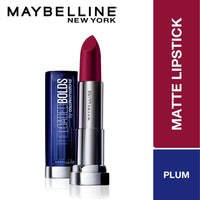 Maybelline New York Color Sensational Loaded Bold Lipstick, Midnight Date, 3.9g and Maybelline New York Color Sensational Creamy Matte Lipstick, 696 Burgundy Blush, 3.9g