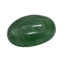 Green Fluorite Palm Stone - Pocket Massage Worry Stone for Natural Body Chakra Balancing, Reiki Healing and Crystal Grid Green Fluorite
