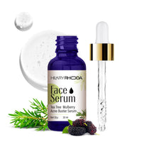 Hilary Rhoda Tea Tree Mulberry Acne Buster Serum for acne free Skin | Non-Irritating Formula | Helps Reduce Acne & Blemishes| with Goodness of Mulberry | 30 ml
