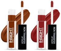 INSIGHT Non Transfer Matte Lip Color, 4Ml (01 Joyfull) & Matte Lip Color, 4Ml (22 Autumn)