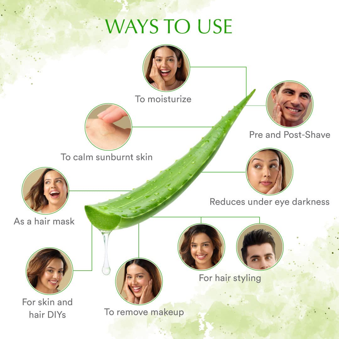WOW Skin Science 99% Pure Aloe Vera Gel for Face, Skin & Hair - 150ml | Ultimate Gel For Glowing Skin | For Both Men and Women