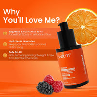 SEBUM 15% Vitamin C Brightening Face Serum | Dermatologically Tested For All Skin Types | with 3% Niacinamide, Alpha Arbutin, Hyaluronic Acid, Kakadu Plum & Witch Hazel | Boosts Glow & Collagen, Fades Dark Spots & Pigmentation | Hydrating & Non Irritating