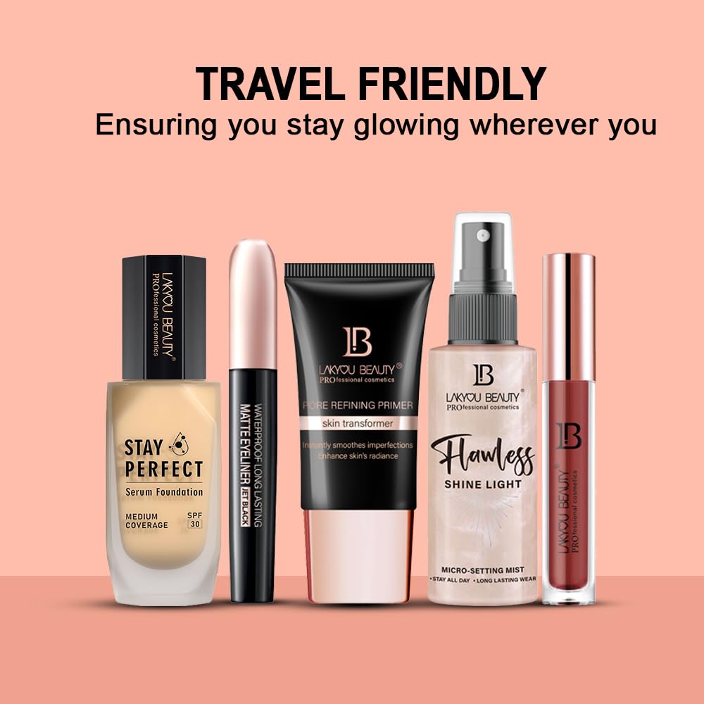Lakyou Beauty Flawless Shine Light Micro Setting Mist 100ml | Smooths | Hydrates | Locks Makeup All Day