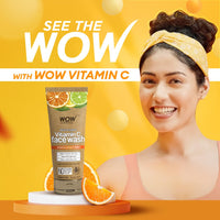 WOW Skin Science Brightening Vitamin C Face Wash | Paper Tube | All Skin Types | Glowing, Bright Skin | 100% Eco Friendly | Paraben & Sulphates Free | Face Wash for Women & Men | 100 ml