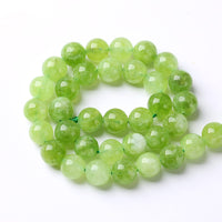 60pcs 6mm Natural Peridot Green Lace Jades Beads Round Loose Spacer Beads for Jewelry Making DIY Bracelets Crystal Energy Healing Power Stone 15 Inch Green Peridot Jade