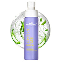 mCaffeine Sun Glaze Mist SPF 50 PA++++ Face Sunscreen Spray | 1% Hyaluronic Acid for Hydration| No White Cast | Easy Application Over Makeup & Quick Absorbing Sunscreen Spray | For All Skin Types