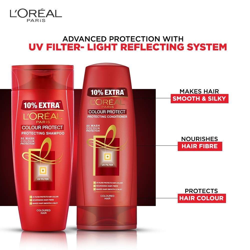 L’Oréal Paris Excellence Creme Hair Color, 3.16 Burgundy, 72ml+100g & Color Protect Shampoo, 175ml (With 10% Extra)