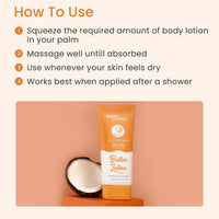 Earth Rhythm Coconut Milk Butter Body Lotion SPF 50 PA+++| Soothes Skin, Hydrates & UVA & UVB Sun Protection | for All Skin Type | Men & Women – 200ml