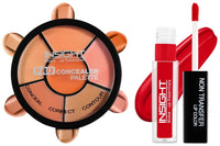 Insight Cosmetics Pro Concealer Palette-ConcealerConceal Correct Contour WaterProof (CR105-Concealer) Non Transfer Lip Color Matte Texture12Hrs Waterproof, 4ml(LG40-06)