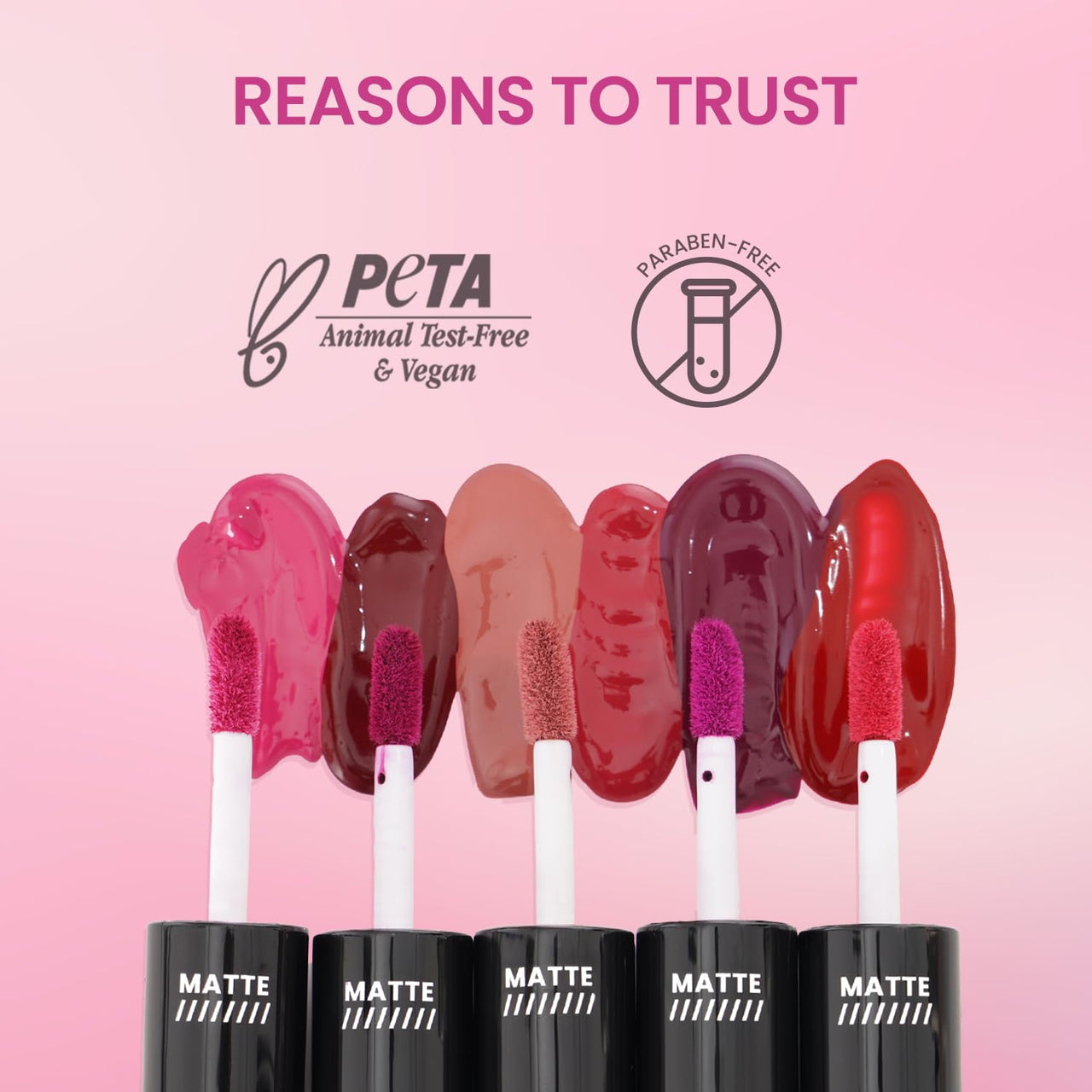 Swiss Beauty Duo Lipstick | Matte smudge-proof Liqud Lipstick + Transparent glossy Lipgloss | Transfer -proof and Long lasting | Shade-Rose Red, 10ml