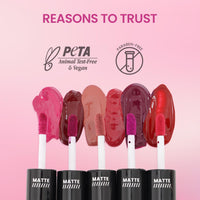 Swiss Beauty Duo Lipstick | Matte smudge-proof Liqud Lipstick + Transparent glossy Lipgloss | Transfer -proof and Long lasting | Shade-Candy Pink, 10ml