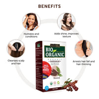 INDUS VALLEY Bio Organic Organic Black Shikakai Powder | Acacia Concinna For Hair Care - 250Gm