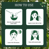 INDUS VALLEY Organic Hibiscus Powder For Hair Care (Hibiscus + Brahmi + Tulsi Powder) -100g *3= 300g
