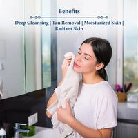 Blue Nectar Ayurvedic Tan Removal Face Wash for Glowing Skin Honey Aloe Vera Detan Face Wash for Dry Skin Oily Skin and Combination Skin 8 Herbs