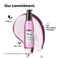 L'Oréal Professionnel Liss Unlimited Leave-In Hair Serum for Frizzy & Unruly Hair - 125ml | Intensive Smoothing Serum for Frizz-Control | Enriched with Primrose Oil | Increases Softness & Shine