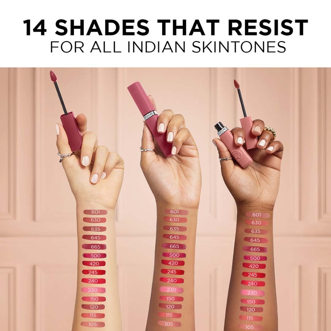 L’Oreal Paris Infallible Matte Resistance Liquid Lipstick- 635 Worth It Medium, 5ml