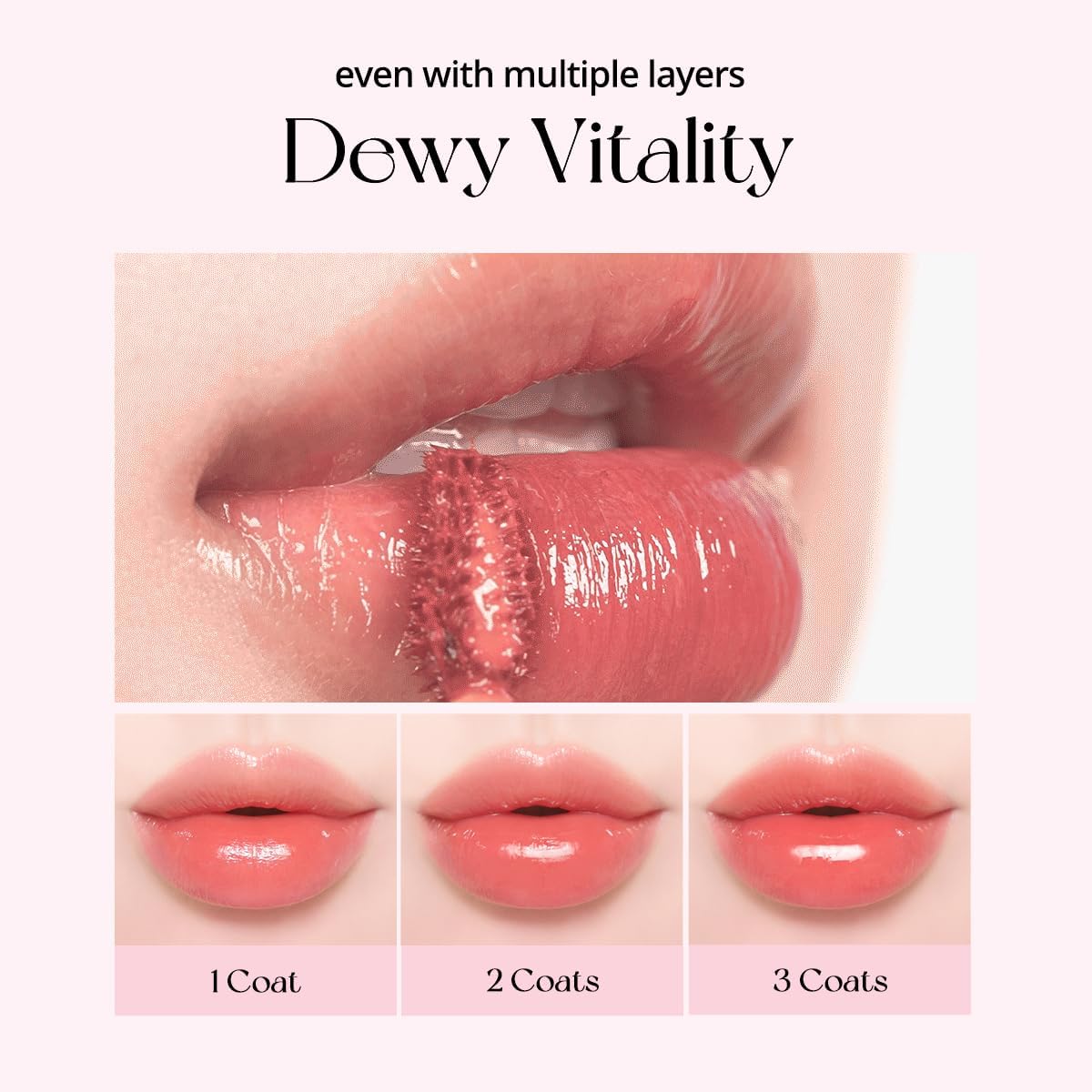 Peripera Water Bare Tint (003 EMOTIONAL PINK) - Lip Tint, Lip Stain, Glowy Tint