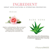 Khadi Natural Rose and Aloevera Face Massage Gel, 100g| Controls hyperpigmentation and tanning|Deeply hydrates and cools skin|Suitable for All Types of Skin