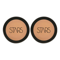 Stars Cosmetics Makeup Foundation Cream Face Professional Light Weight Matte Finish Waterproof blends seamlessly Long Lasting Full Coverage All Skin Types For Girls & Womens SFS (Pack of 2 8g Each)