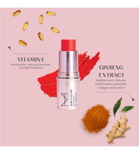 House Of Makeup Dab N Glow Lip Tint | Pigmented Blusher For Face Makeup | Creamy, Easy-Blend Lip And Cheek Tint | Lip Tint For Women & All | Multi-Use Tint for Cheeks And Lips | 8 gms | Fiery Red