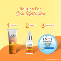 Lacto Calamine Vitamin C Face Serum with 98% Pure Vitamin C Complex | 30ml | Glowing Skin with Niacinamide | Vitamin C Serum For Dark Spots Reduction & Moisturization | Pollushield, Vitamin E, B3 & B5