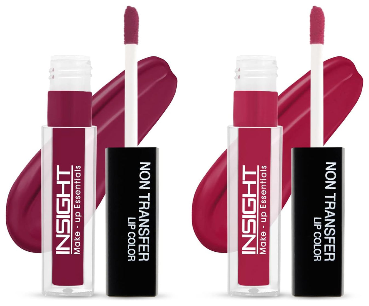 INSIGHT Non Transfer Matte Lip Color, 4Ml (14 Sugar Plum) & Lip Color, 4Ml (19 Dive)