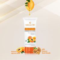 Meglow Skincare Combo Pack of 4- Women's Face Cream (50g) with Vitamin E and Natural Extracts | Instant Glow Face Wash (70g) | Apricot Scrub (70g) with Wallnut Shell Beads| Lip Shiner (15g) For Moisturized Lips | Paraben Free | For Glowing Skin