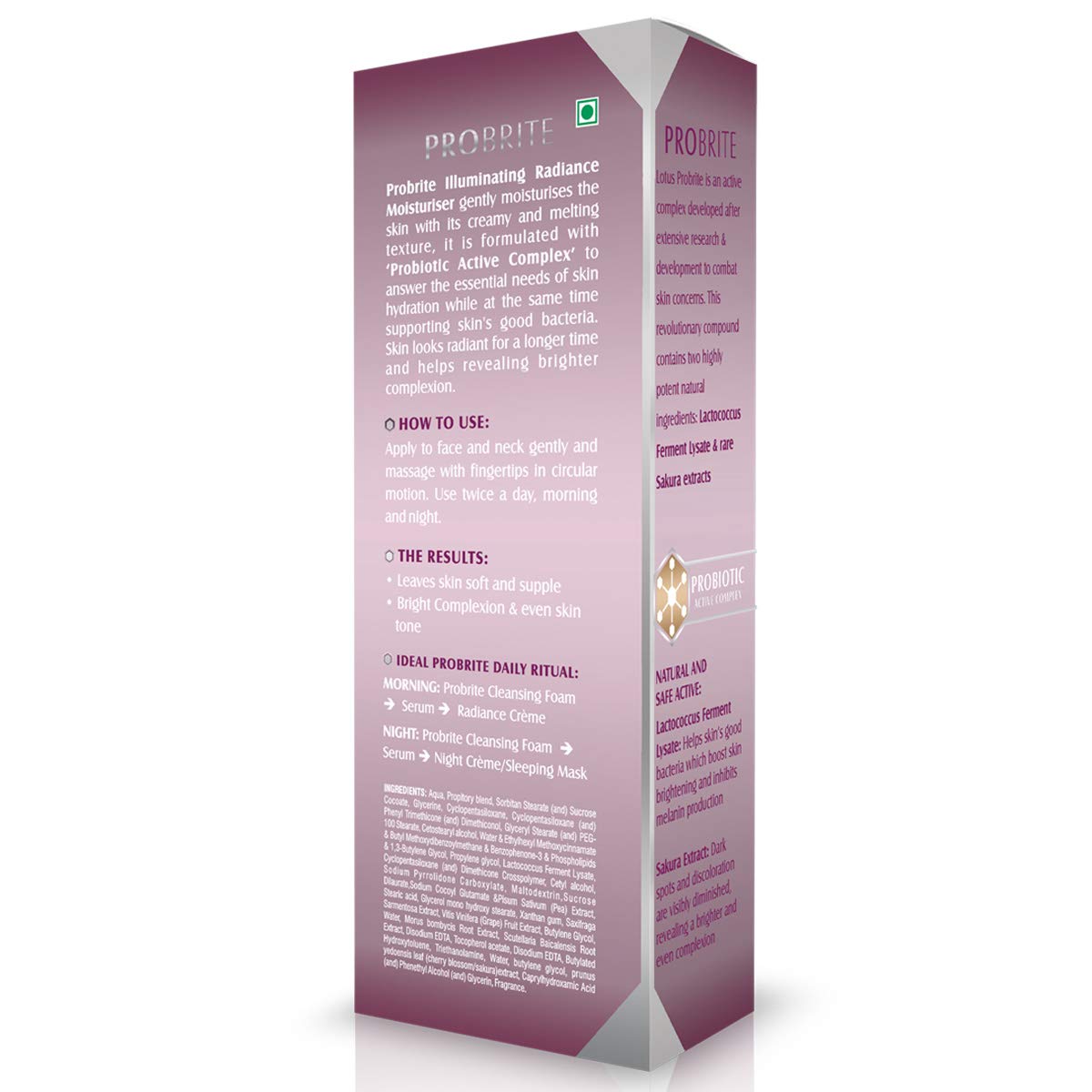 Lotus Herbals Probrite Illuminating Radiance Moisturiser, 50 ml