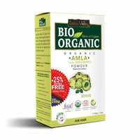 INDUS VALLEY 100% Bio Organic Amla Powder | Indian Gooseberry Powder | Phyllanthus emblica | Natural and Fresh For Healthy Hair - (200gm+50gm)