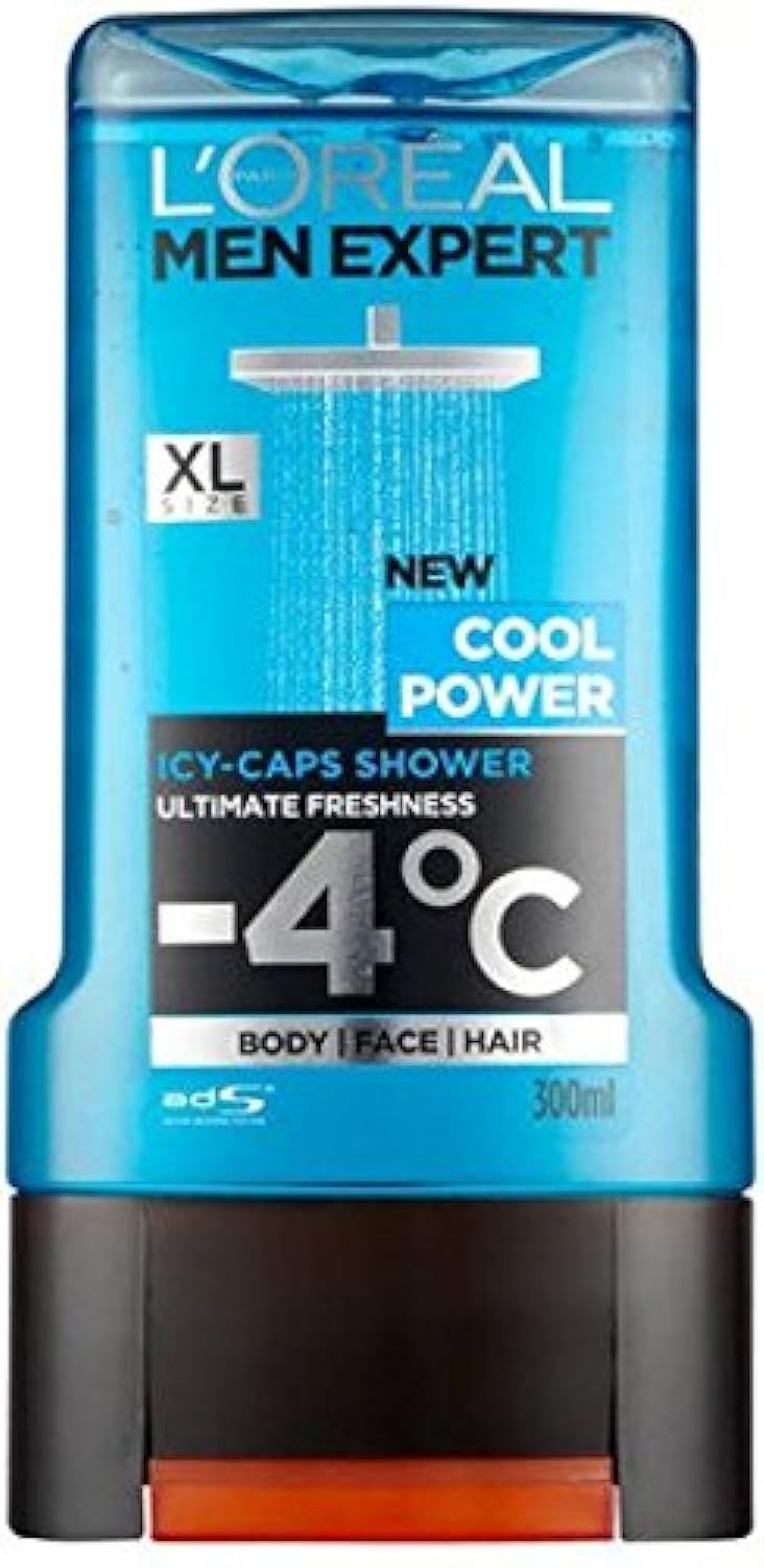 L'Oreal Cool Power -4% Icy-Caps Shower Gel - 300 ml