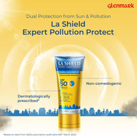 La Shield Pollution Protect SPF 50 Mineral Sunscreen Gel | PA+++ | Lightweight & Oil free | Moisture boost formula | Water resistant| All Skin types |Dermatologist Tested | 50g (Pack of 4)