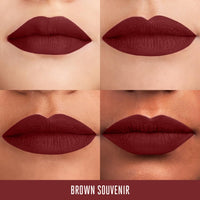 Lakmé Absolute Matte Melt Mini Liquid Lip Colour, Brown Souvenir, Velvet Matte Liquid Lipstick, Transfer Proof, Long Lasting, Lightweight, 2.4 ml