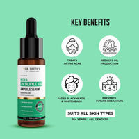 Dr. Sheth's Neem & Salicylic Acid Serum For Active Acne,Blackheads & Open Pores|2% Salicylic Acid & 1% Niacinamide|For Oily & Acne-Prone Skin|Men & Women|30Ml