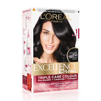 L Oréal Paris Excellence Creme Hair Color, 3.16 Burgundy, 72ml+100g & Excellence Creme Hair Color, 1 Black, 72ml+100g