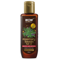 WOW Skin Science Rosemary with Biotin Hair Growth Oil | Stimulates New Hair Growth | Controls Hair Fall & Reduces Hair Breakage | Gives Healthy Hair| 25 ml