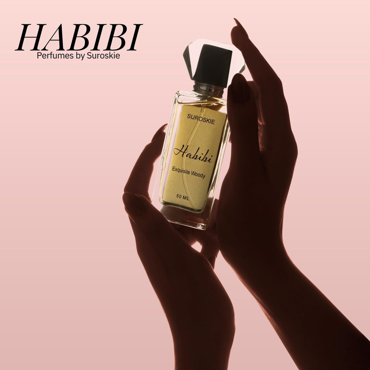 Suroskie Habibi Perfume 50Ml | Luxury Eau De Parfum | Long Lasting Unisex Fragrance Spray | Aromatic Blend Of Aqua, Saffron & Rose Scent | Floral & Woody Notes | Premium Gift For Men & Women