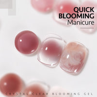 Bolt Bee Blooming Gel 15ml Clear Uv Led Blossom Gel Polish for Spreading Effect Marble Natural Stone Watercolor Floral Print Soak off Diy Nail Art Design Manicure Gift for Women