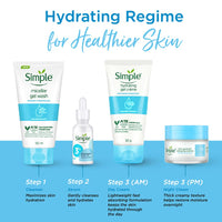 Simple Water Boost Micellar Face Wash 150ml for normal to dry skin | 100% soap-free gentle cleanser for women & men