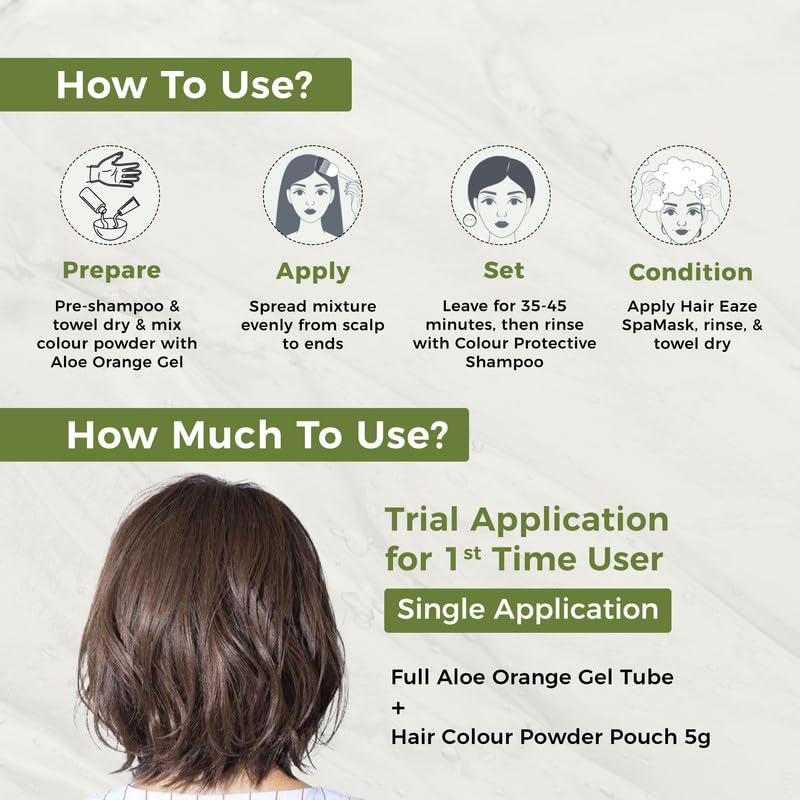 INDUS VALLEY Damage Free Natural Gel Hair Colour for Women | Ammonia & PPD Free Organic Hair Colour with 100% Grey Coverage, Long Lasting Hair Color Trial Pack | Dark Brown (Pack of 2)