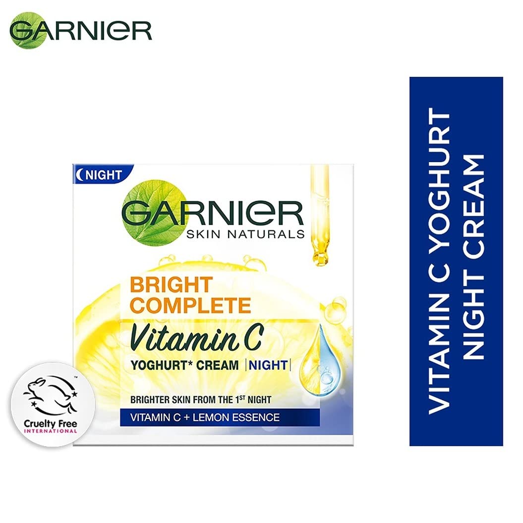 Garnier Bright Complete VITAMIN C Serum Cream UV, 45g & Garnier Bright Complete VITAMIN C YOGHURT Night Cream, 40g