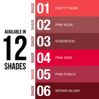 Hilary Rhoda Creamy Touch Lipstick | Infused with Olive Oil, Shea Butter & Vitamin E | Highly Pigmented & Creamy Texture | Long Lasting & Keeps Lips Moisturising - 4g(Pretty Nude - Shade 01)