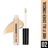 Hilary Rhoda Hide It All Cover Conceal | Conceals Masks, Scars & Dark Circles | High Coverage Concealer | With Shea Butter | Matte Finish | Cruelty-Free & Vegan (Fair- Shade 2, 3.7ml)