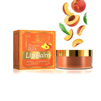 Khadi Natural Peach Lip Balm with Beeswax and Shea Butter | Natural Lip Balm for Soft & Hydrated Lips | Herbal Lip Balm for Chapped Lips | Free from Harsh Chemicals | Unisex Lip Balm