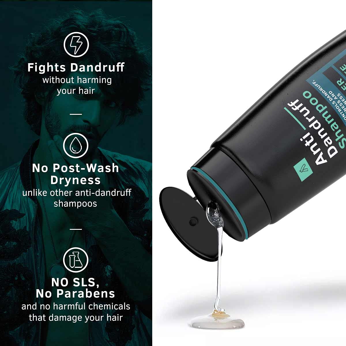 USTRAA Hair Growth Vitalizer 100ml – Clinically Tested | Hair Oil With Redensyl, Saw Palmetto, Vitamins & Anti-Dandruff Shampoo 250ml - With Climbazole, Ginger & Tea Tree Oil, No Sulphates