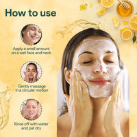 Vamp Beauty Moisturising Face Wash | With Honey, Ceramide, Yuzu & Vitamin C | Gentle Hydrating Cleanser for Dry, Rough and Sensitive skin | Brightens & Softens Skin | 100ml