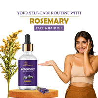 Veda Harvest Rosemary and Tea Tree oil | Hydrating, Anti acne, Cooling & Refreshing | 100% pure and natural oil