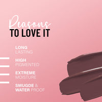 Seven Seas Pure Liquid Lipstick, Matte Finish, Purple (Castro 1, 7ml)