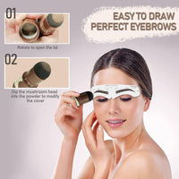 FIGMENT Natural Hairline Powder, Hair Shading Sponge Pen, Hairline Shadow Powder Stick, Quick Hair Root Touch-Up, Paired With 2 Pairs Of Eyebrow Stamp