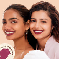Mamaearth Creamy Matte Long Stay Lipstick with Murumuru Butter and Vitamin E for 8-Hour Long Stay (Flakeproof & Non-Drying | Intense Color Payoff) - 4.2g (Cranberry Crush)