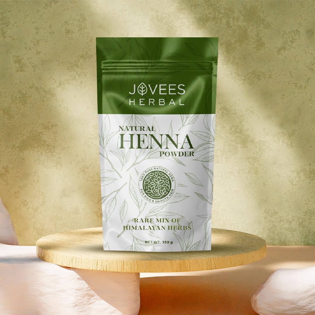 Jovees Herbal Mehandi/Henna Powder | With Amla, Shikakai & Brahmi Powder | For Extra Conditioning | Control Hair Fall & Repairs Damaged Hair 150g